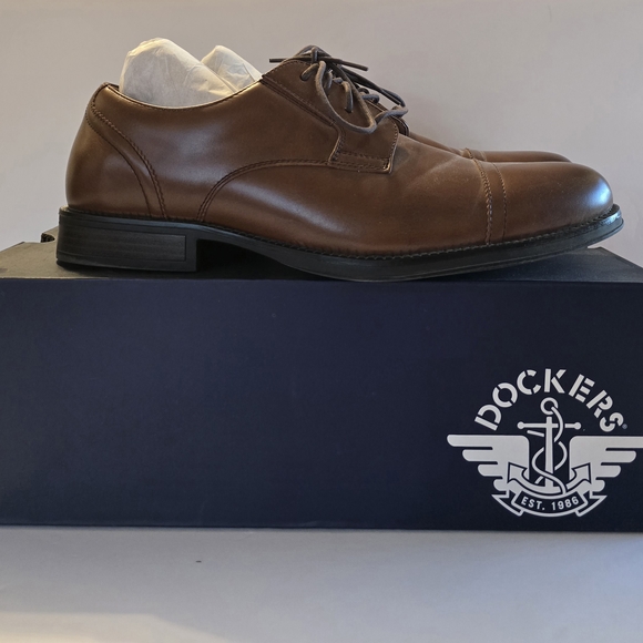 Dockers Other - Dockers Men's Brown Leather Oxfords Wedding Business Casual Dress shoe
